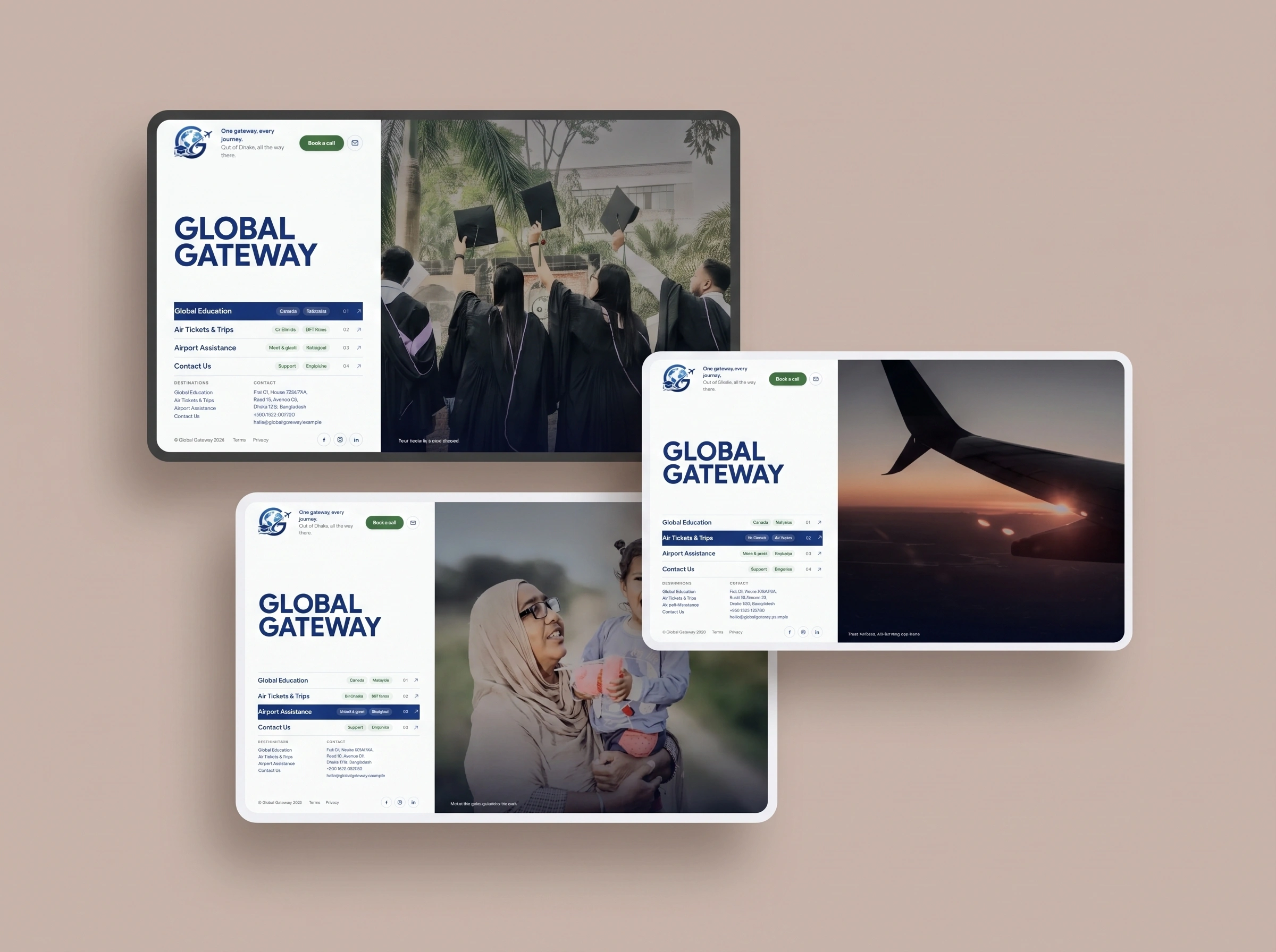 Global Gateway, screen 2