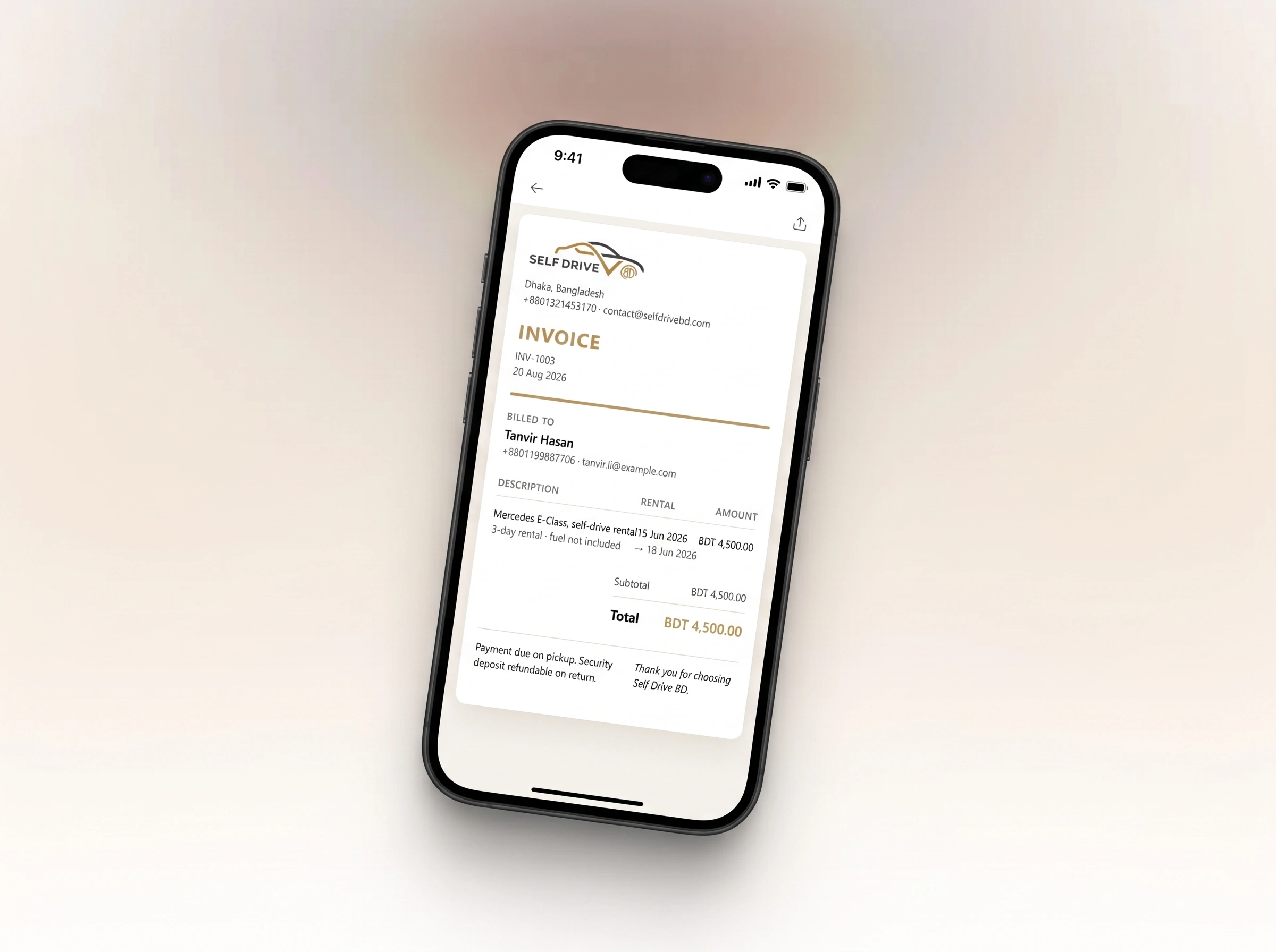 SelfDrive BD, screen 5